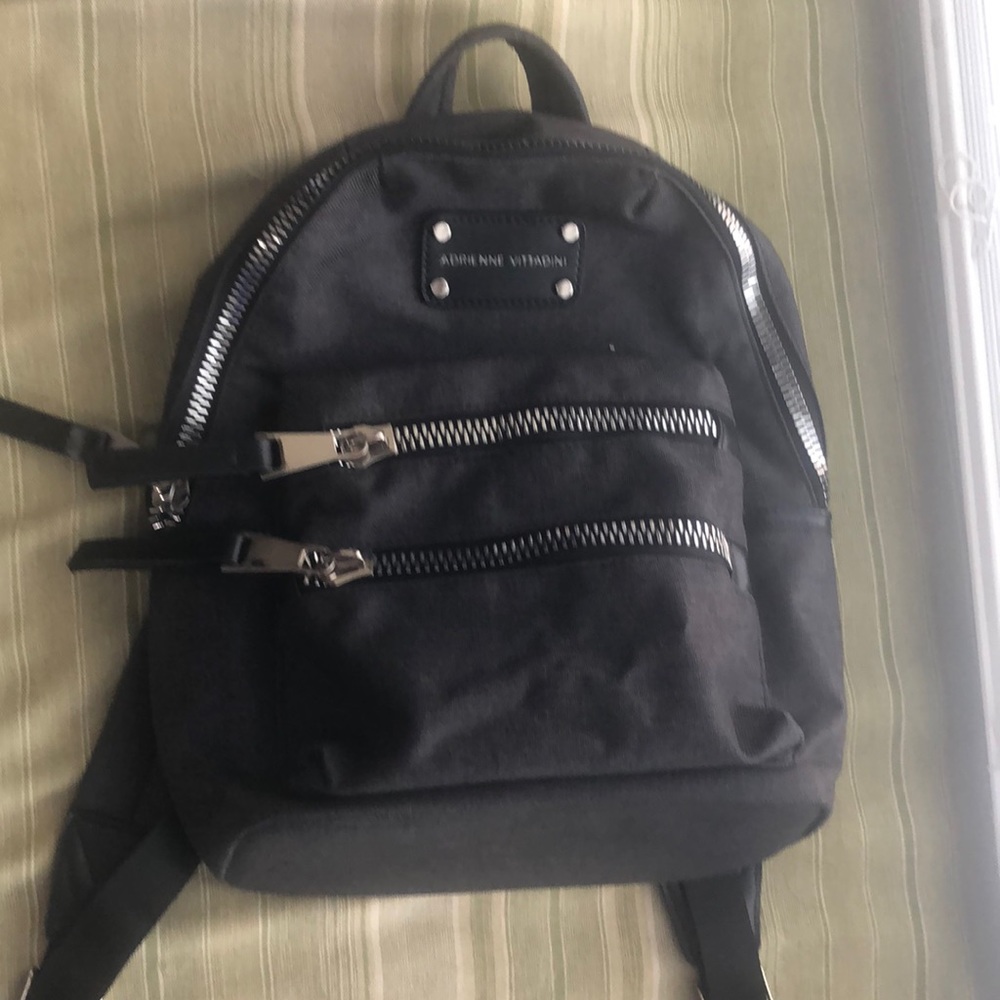Mini black backpack